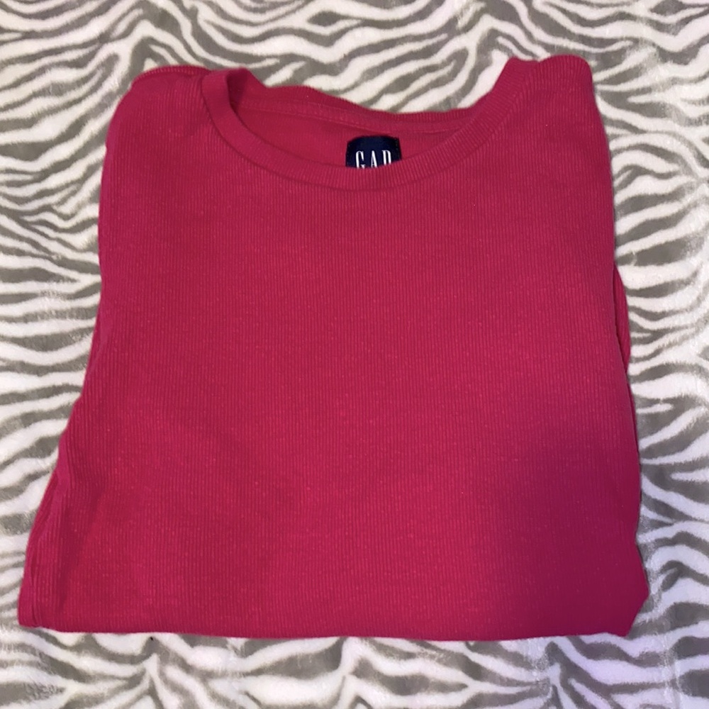 Long sleeve Ribbed Gap Top
